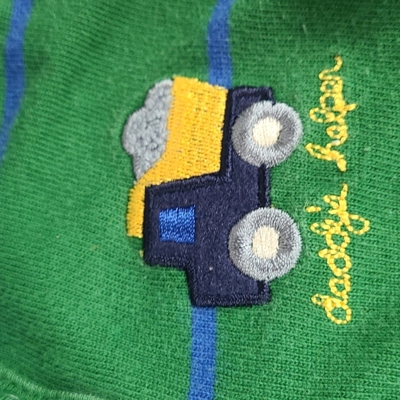 Vintage Truck Longsleeve Onsie Outfit Green - Picture 2 of 9